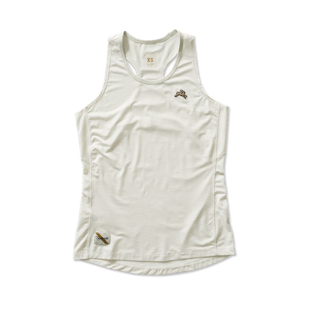 Tracksmith Twilight Running Tank Tops Size XS Ivory Racerback Sleeveless